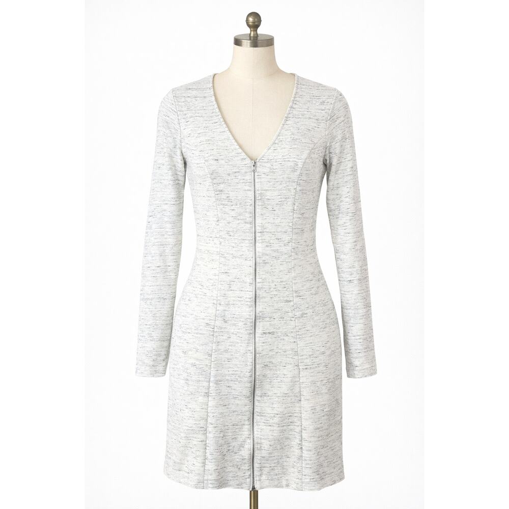 Wilfred Aritzia White Long Sleeve Zipper Dress Large